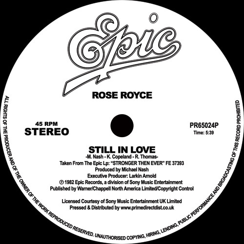 Rose Royce - Still In Love / Best Love | Epic (PR65024P)