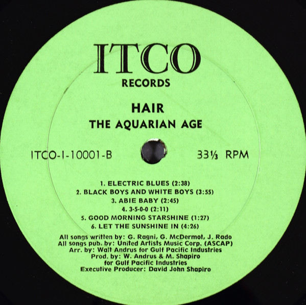 Aquarian Age - Hair | ITCO Records (I 10001) - 4 Aquarian Age - Hair | ITCO Records (I 10001) - 4