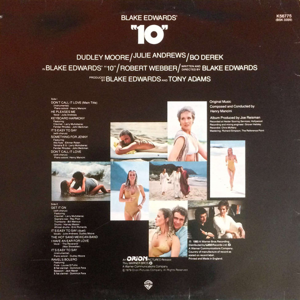 Henry Mancini - 10 Original Motion Picture Sound Track | Warner Bros. Records (K56775) - 2 Henry Mancini - 10 Original Motion Picture Sound Track | Warner Bros. Records (K56775) - 2