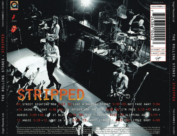 The Rolling Stones - Stripped | Rolling Stones Records (7243 8 41040 2 3) - 2 The Rolling Stones - Stripped | Rolling Stones Records (7243 8 41040 2 3) - 2