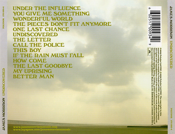 James Morrison - Undiscovered | Polydor (170 093-4) - 3