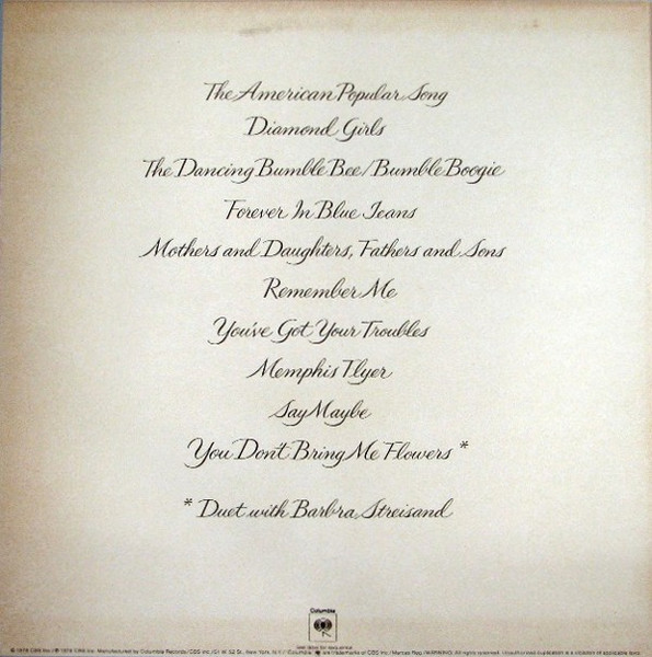 Neil Diamond - You Don't Bring Me Flowers | Columbia (FC 35625) - 2 Neil Diamond - You Don't Bring Me Flowers | Columbia (FC 35625) - 2