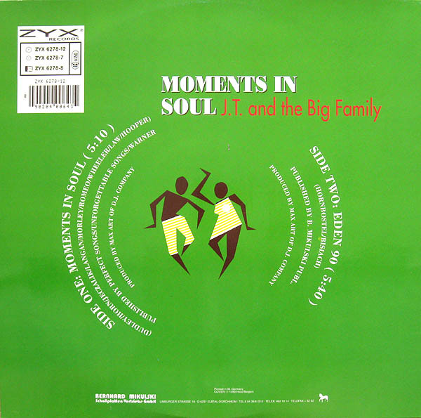 J.T. And The Big Family - Moments In Soul | ZYX Records (ZYX 6278-12) - 2