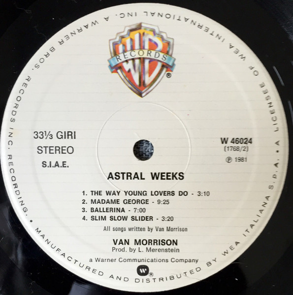 Van Morrison - Astral Weeks | Warner Bros. Records (W 46024) - 4