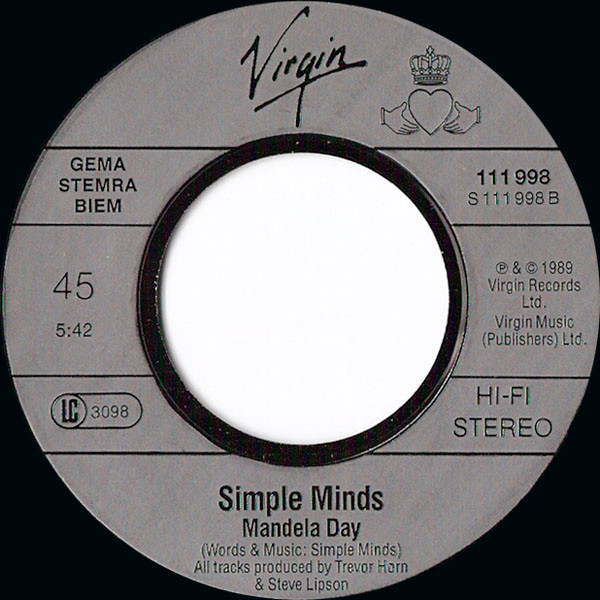 Simple Minds - Ballad Of The Streets | Virgin (111 998) - 4 Simple Minds - Ballad Of The Streets | Virgin (111 998) - 4