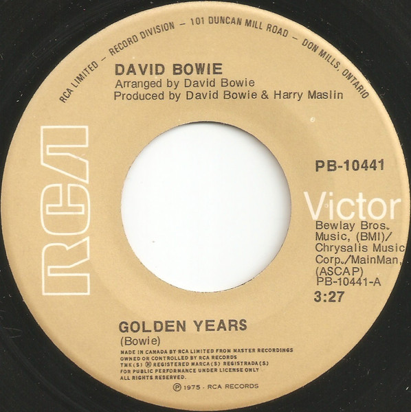 David Bowie - Golden Years | RCA Victor (PB-10441)