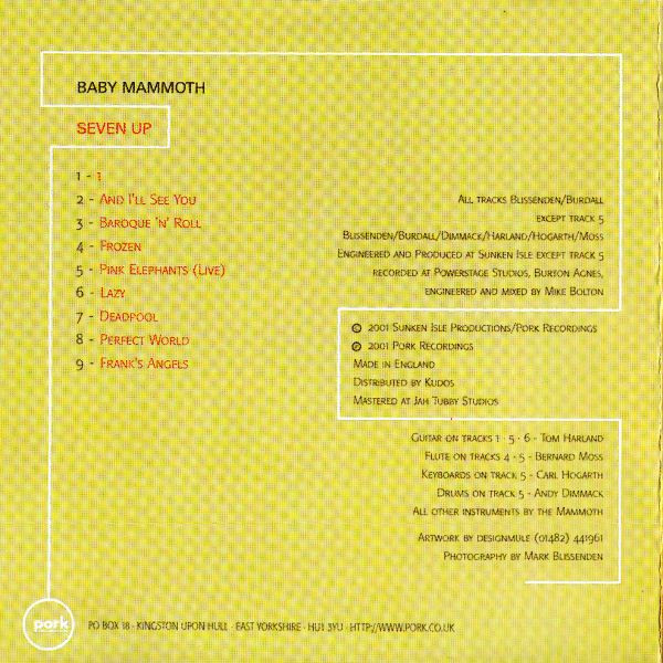 Baby Mammoth - Seven Up | Pork Recordings (PORK 083) - 4 Baby Mammoth - Seven Up | Pork Recordings (PORK 083) - 4