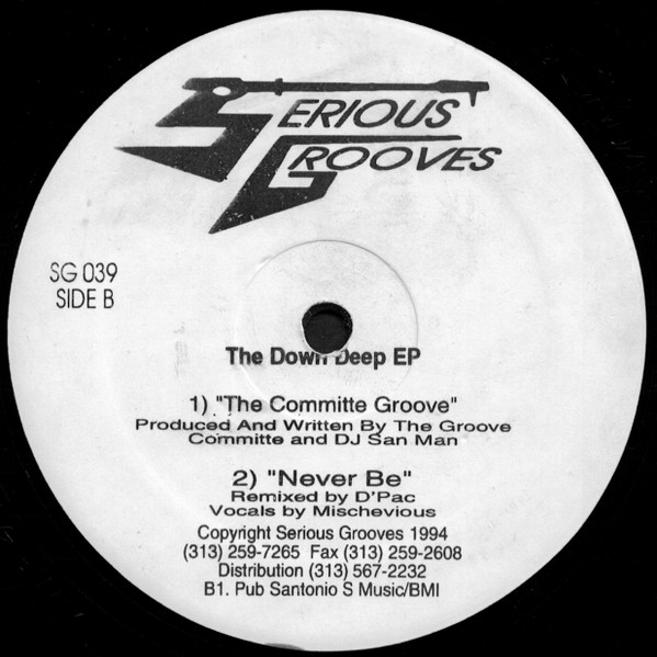 Various - The Down Deep EP | Serious Grooves (SG 039) - 2 Various - The Down Deep EP | Serious Grooves (SG 039) - 2