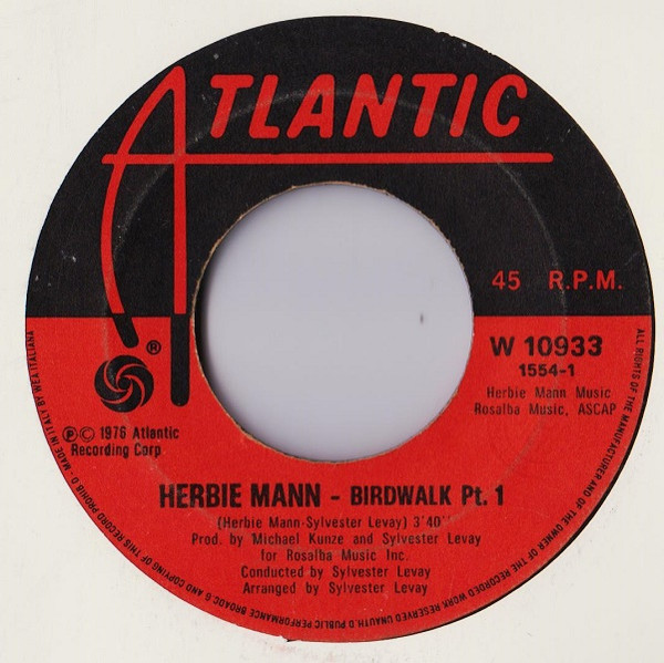 Herbie Mann - Birdwalk | Atlantic (W 10933) - 2