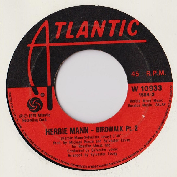 Herbie Mann - Birdwalk | Atlantic (W 10933) - 3