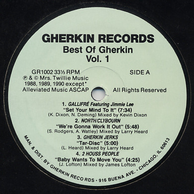 Various - Best Of Gherkin Vol. 1 | Gherkin Records (GR 1002) - 2