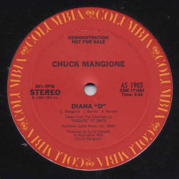Chuck Mangione - Diana "D" / Love Wears No Disguise | Columbia (AS 1903) - main