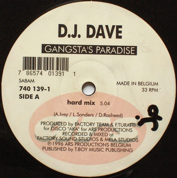 DJ Dave - Gangsta's Paradise | ARS (740 139-1) - 3
