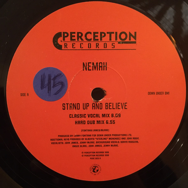 Nemah - Stand Up And Believe | Perception Records (PERC 003) - main