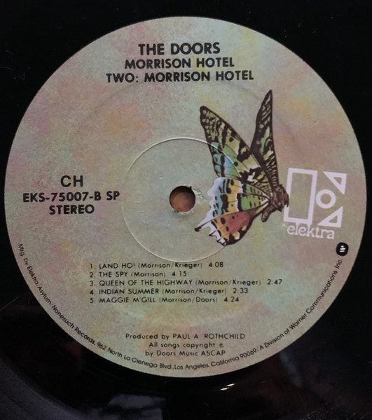 The Doors - Morrison Hotel | Elektra (EKS-75007) - 4 The Doors - Morrison Hotel | Elektra (EKS-75007) - 4