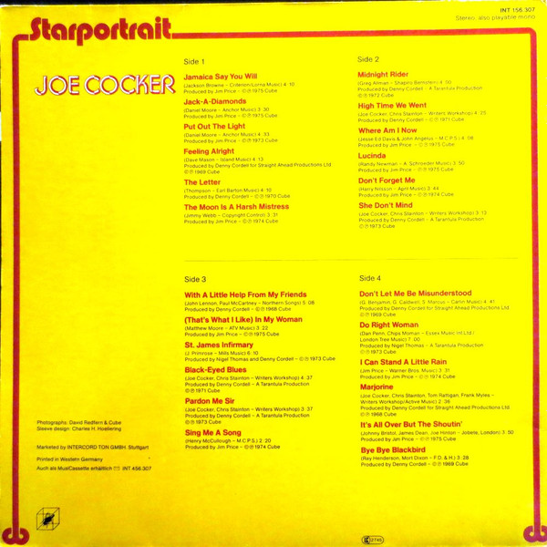 Joe Cocker - Starportrait | Cube Records (INT 156.307) - 2