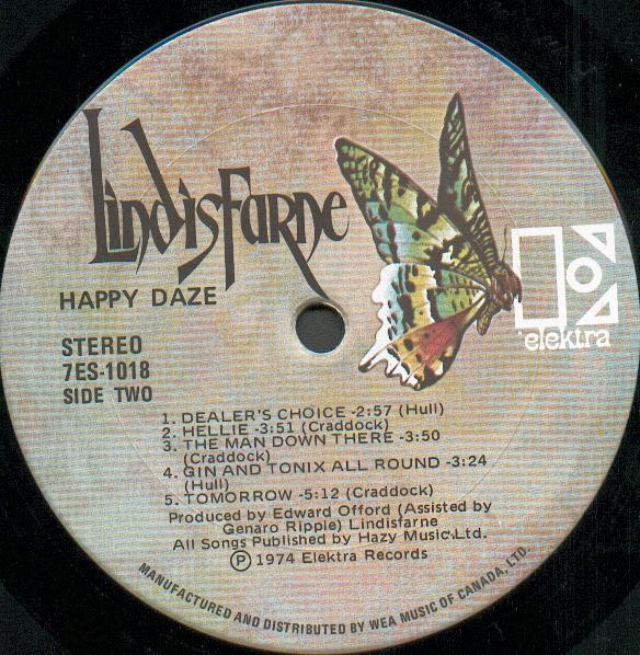 Lindisfarne - Happy Daze | Elektra (7ES-1018) - 4