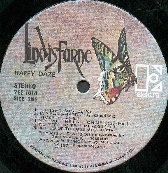 Lindisfarne - Happy Daze | Elektra (7ES-1018) - 3