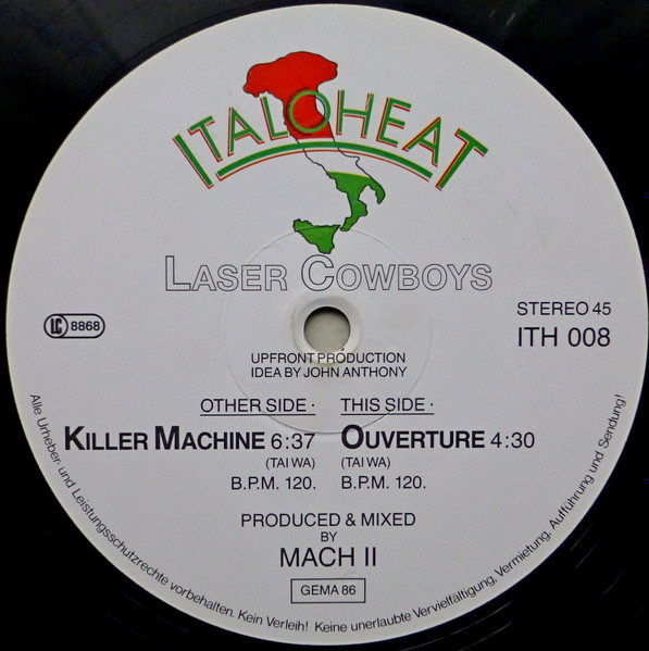 Laser-Cowboys - Killer Machine | Italoheat (ITH 008) - 3 Laser-Cowboys - Killer Machine | Italoheat (ITH 008) - 3