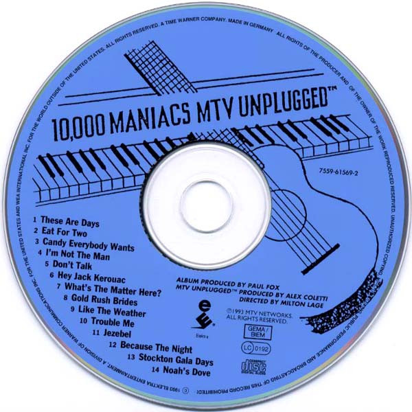 10,000 Maniacs - MTV Unplugged | Elektra (7559-61569-2) - main