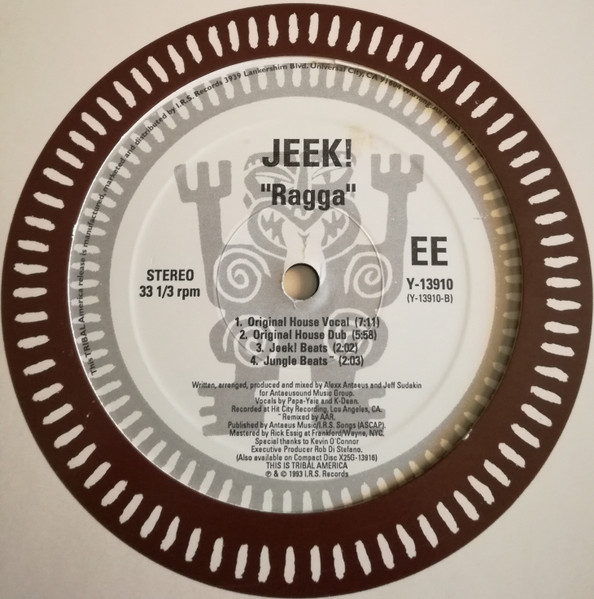 JEEK! - Ragga | TRIBAL America (Y-13910) - 3 JEEK! - Ragga | TRIBAL America (Y-13910) - 3
