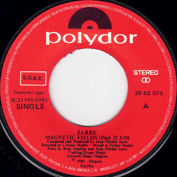 Jean-Michel Jarre - Magnetic Fields Part 2 = Cantos Magneticos | Polydor (2002 073) - 3