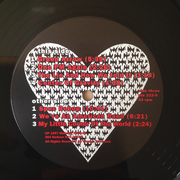 Yo La Tengo - I Can Hear The Heart Beating As One | Matador (OLE-222-0) - 2