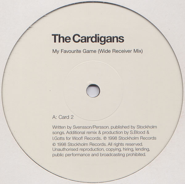 The Cardigans - My Favourite Game | Stockholm Records (Card 2) - 2 The Cardigans - My Favourite Game | Stockholm Records (Card 2) - 2