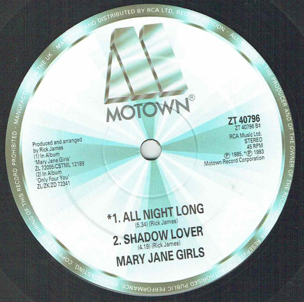 Mary Jane Girls - Walk Like A Man | Motown (ZT 40796) - 2