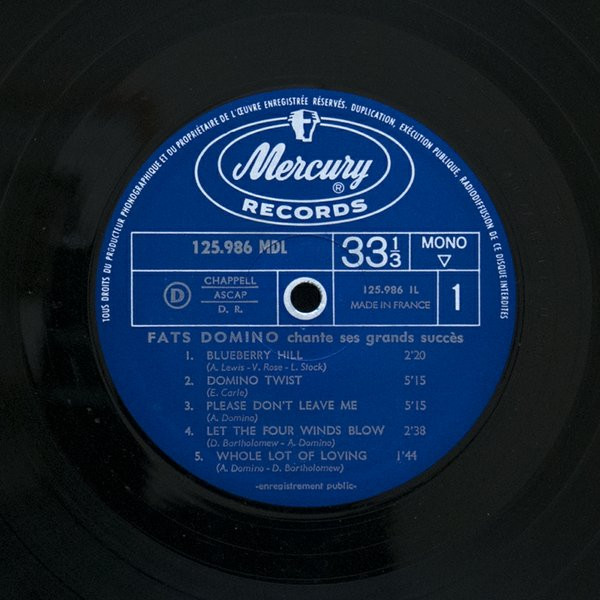 Fats Domino - Chante Ses Grands Succès (12") [Vinyl] | Mercury (125.986 MDL) - 3
