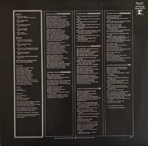 Ry Cooder - Boomer's Story | Reprise Records (REP 44 224) - 2 Ry Cooder - Boomer's Story | Reprise Records (REP 44 224) - 2