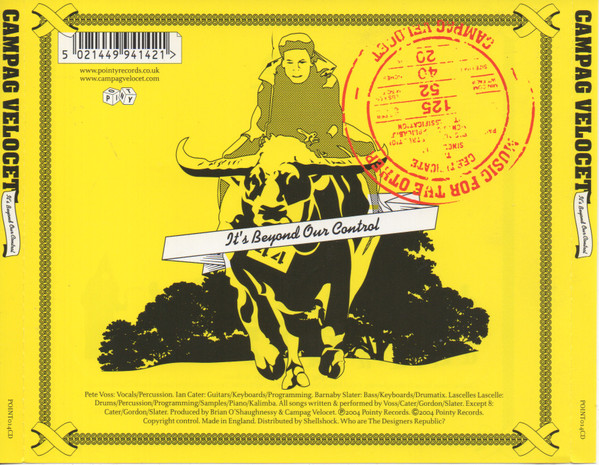 Campag Velocet - It's Beyond Our Control | Pointy (POINT014CD) - 2