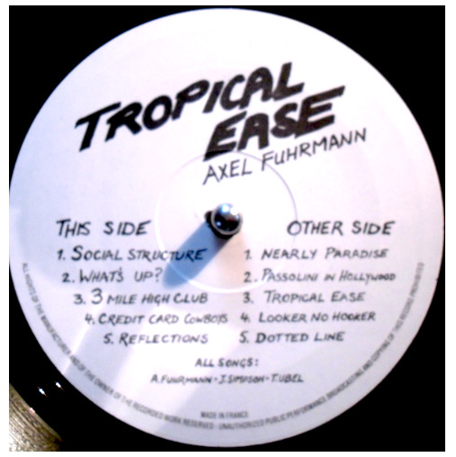 Axel Fuhrmann - Tropical Ease | Not On Label (Rec 1) - 3 Axel Fuhrmann - Tropical Ease | Not On Label (Rec 1) - 3