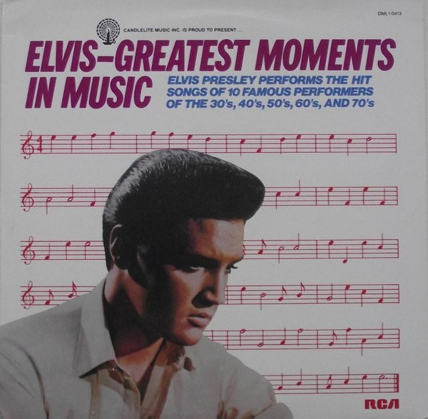 Elvis Presley - Greatest Moments In Music | RCA (DML1/0413) - main