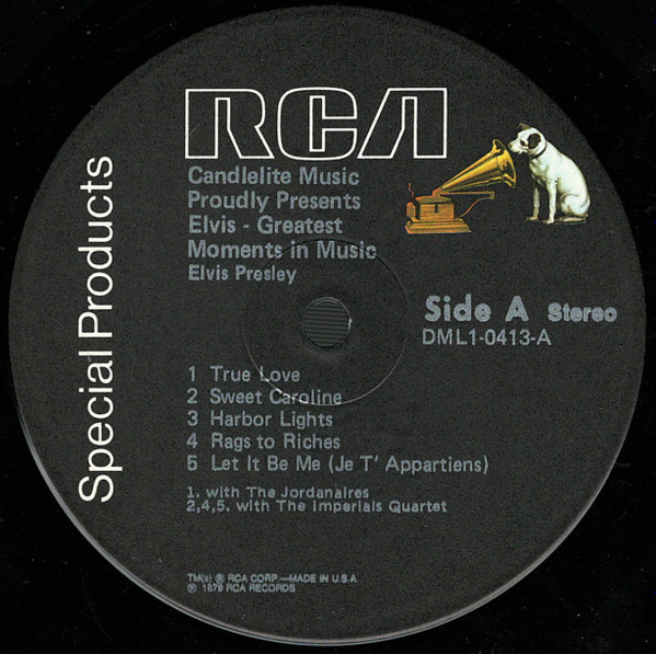 Elvis Presley - Greatest Moments In Music | RCA (DML1/0413) - 3