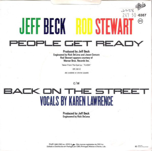 Jeff Beck And Rod Stewart - People Get Ready | Epic (A-6387) - 2