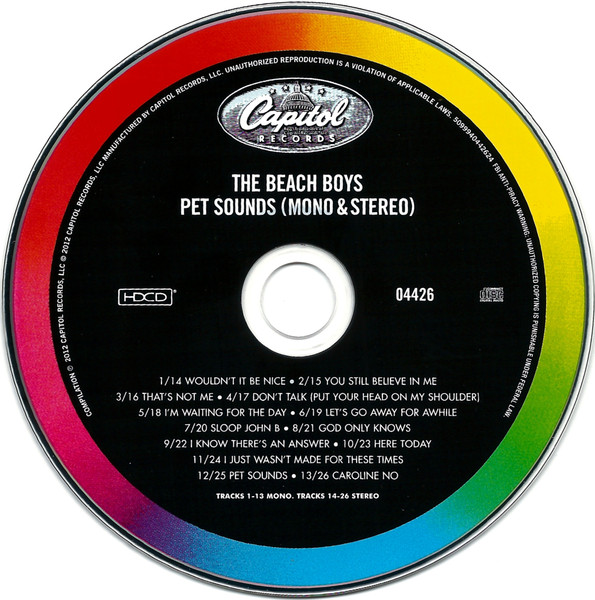 The Beach Boys - Pet Sounds [CD] | Capitol Records (04426) - 3