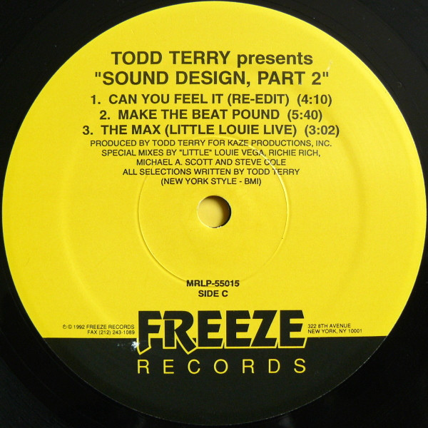 Todd Terry Presents Sound Design - Sound Design Part II | Freeze Records (MRLP-55015) - 4 Todd Terry Presents Sound Design - Sound Design Part II | Freeze Records (MRLP-55015) - 4