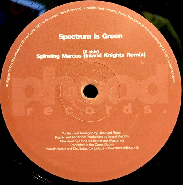 Spectrum Is Green - Spinning Marcus | Phood Records (PHD01T) - 2