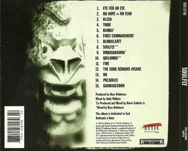 Soulfly - Soulfly | Roadrunner Records (RRD 8748) - 3 Soulfly - Soulfly | Roadrunner Records (RRD 8748) - 3