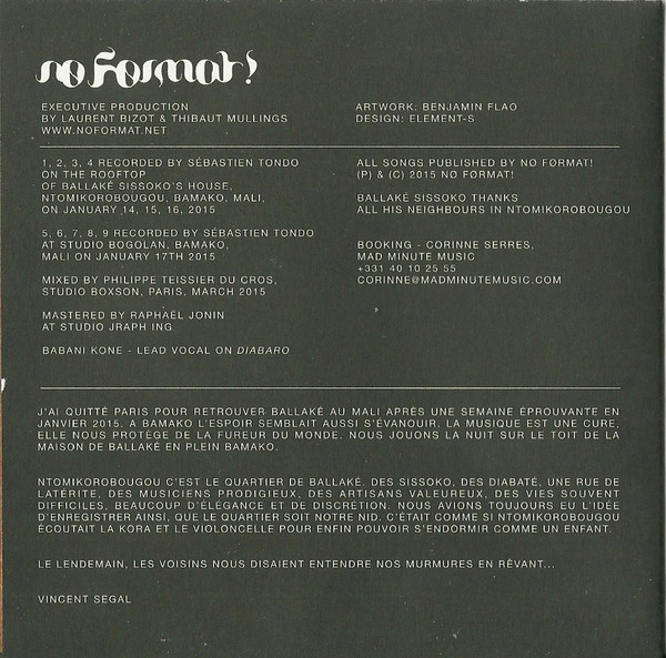 Ballaké Sissoko , Vincent Segal - Musique De Nuit | No Format (NØF. 30) - 4 Ballaké Sissoko , Vincent Segal - Musique De Nuit | No Format (NØF. 30) - 4