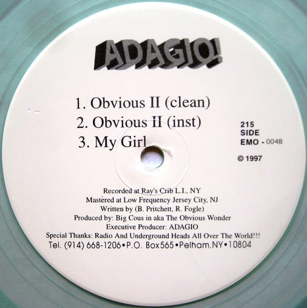 Adagio! - Everybody | Emo Recordings (EMO-004) - 2 Adagio! - Everybody | Emo Recordings (EMO-004) - 2