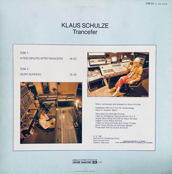 Klaus Schulze - Trancefer | EMI (2C 068-64636) - 2 Klaus Schulze - Trancefer | EMI (2C 068-64636) - 2