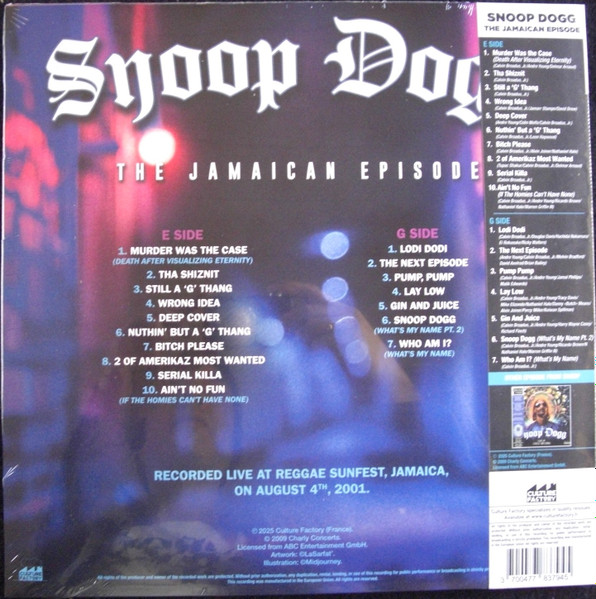 Snoop Dogg - The Jamaican Episode - Vinilo Violeta/Negro Humo - RSD 2025 | Culture Factory (785 794) - 2 Snoop Dogg - The Jamaican Episode - Vinilo Violeta/Negro Humo - RSD 2025 | Culture Factory (785 794) - 2