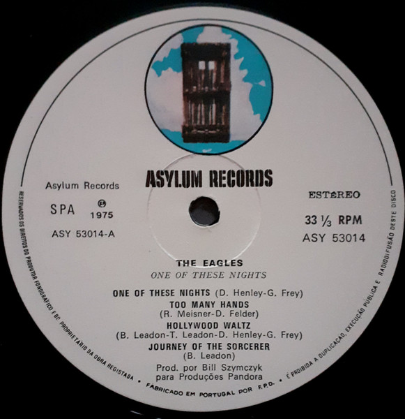 Eagles - One Of These Nights | Asylum Records (ASY 53014) - 3