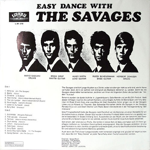 The Savages - Easy Dance With | Layola Records (L 30-318) - 2