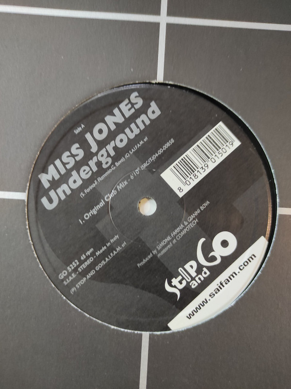 Miss Jones - Underground | Stop And Go (GO 5252) - main