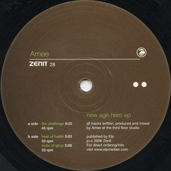 Amee - New Age Hero EP | Zenit (ZENIT 28) - main