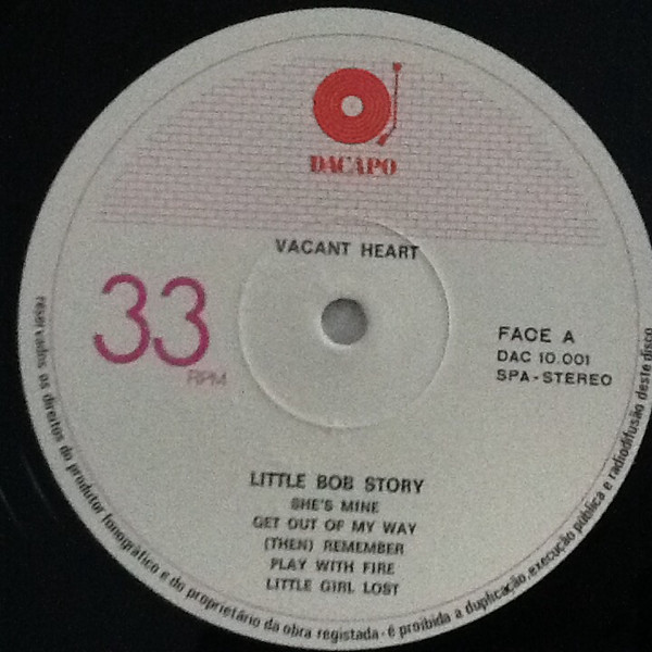 Little Bob Story - Vacant Heart | RCA Victor (DAC 10001) - 2