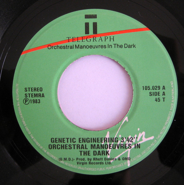 Orchestral Manoeuvres In The Dark - Genetic Engineering | Virgin (105.029) - 3 Orchestral Manoeuvres In The Dark - Genetic Engineering | Virgin (105.029) - 3